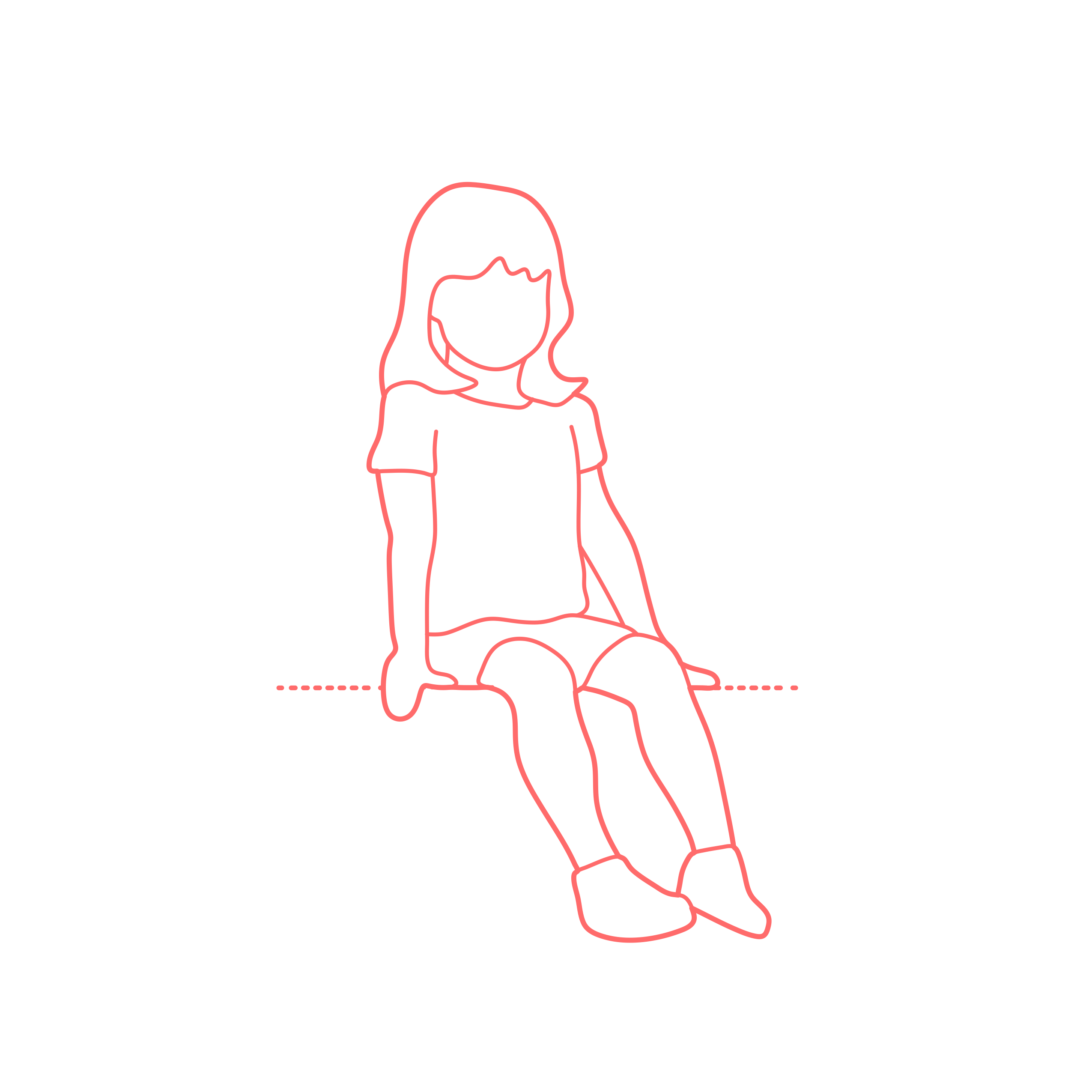 Humans Children Kids Sitting Chair Girls Front Stencil Svg Vector Free Vectors